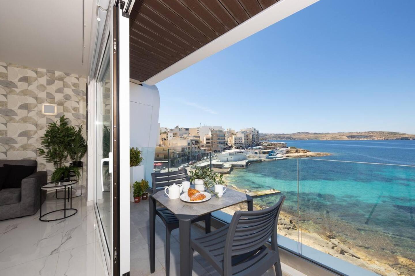 Ivory Suite Seafront With Views!- Fl 15 By Homely St. Paul's Bay Esterno foto